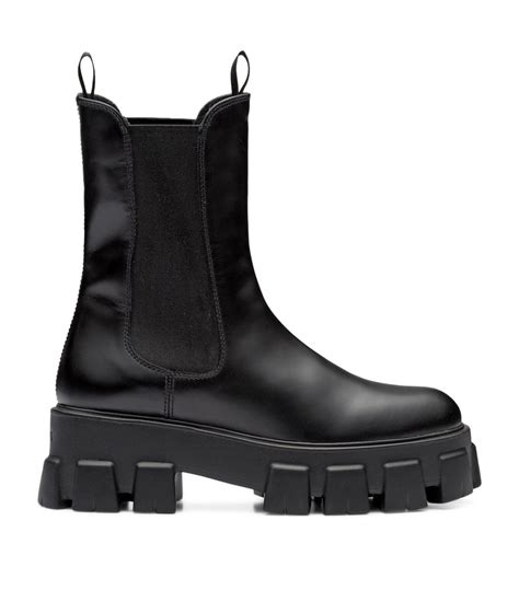 prada leather ankle boots